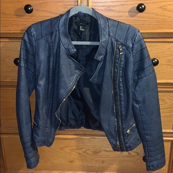 FAUX Leather Jacket Worn ONCE!! - Picture 1 of 4